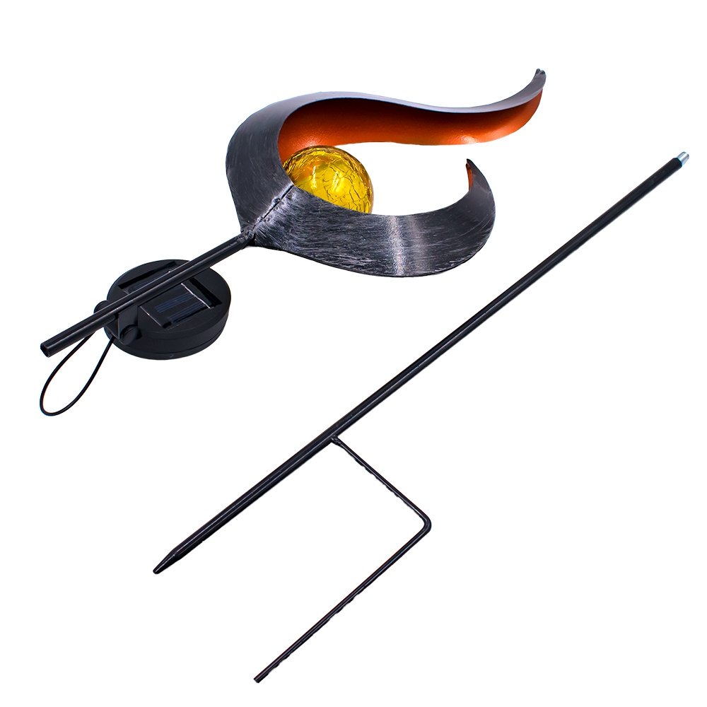 
	Solar Power Metal LED Ornament Landscape Light Outdoor Flame Effect Lawn Yard Garden