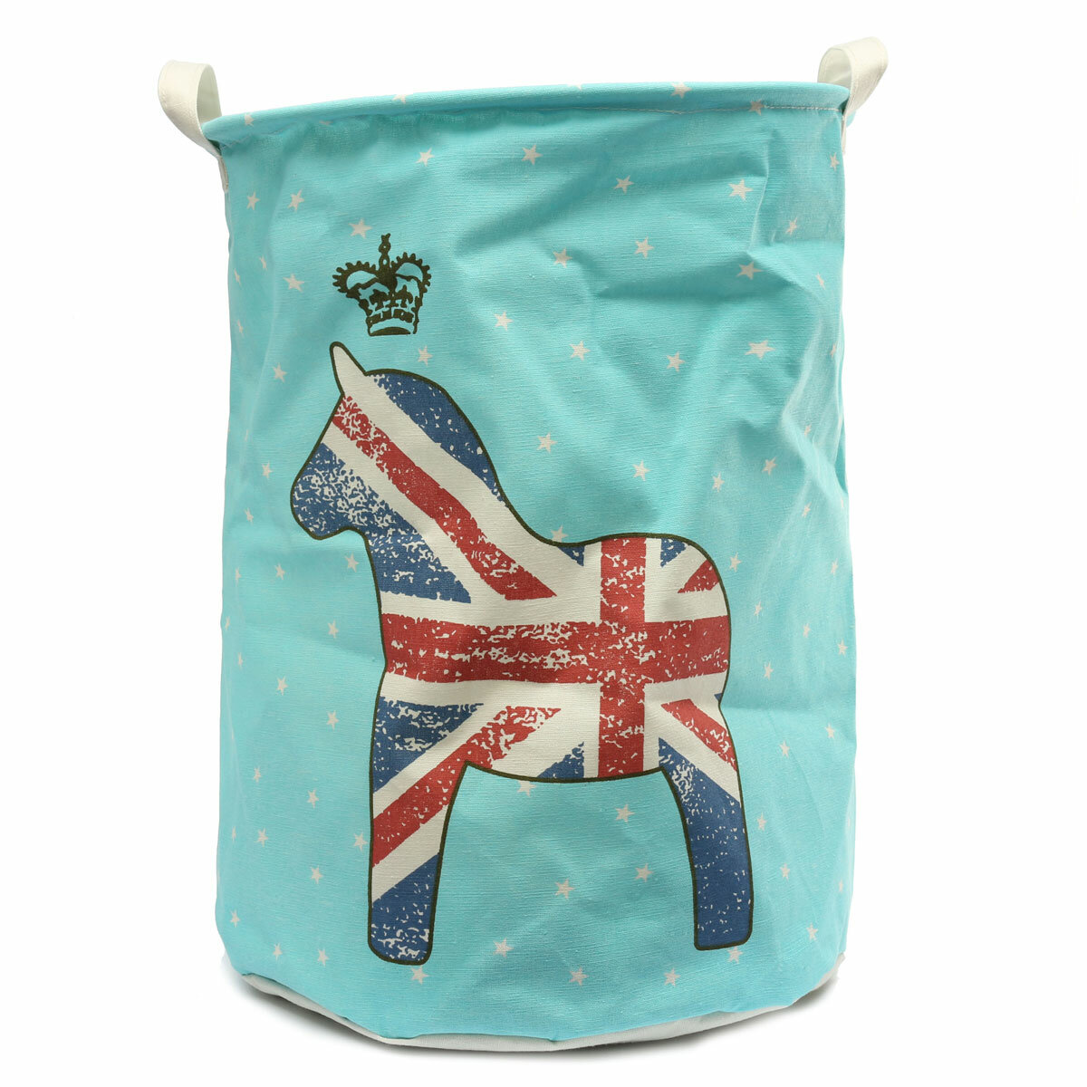 
	45cm Linen Laundry Hamper Bag Washing Basket Clothes Storage Pouch Collection