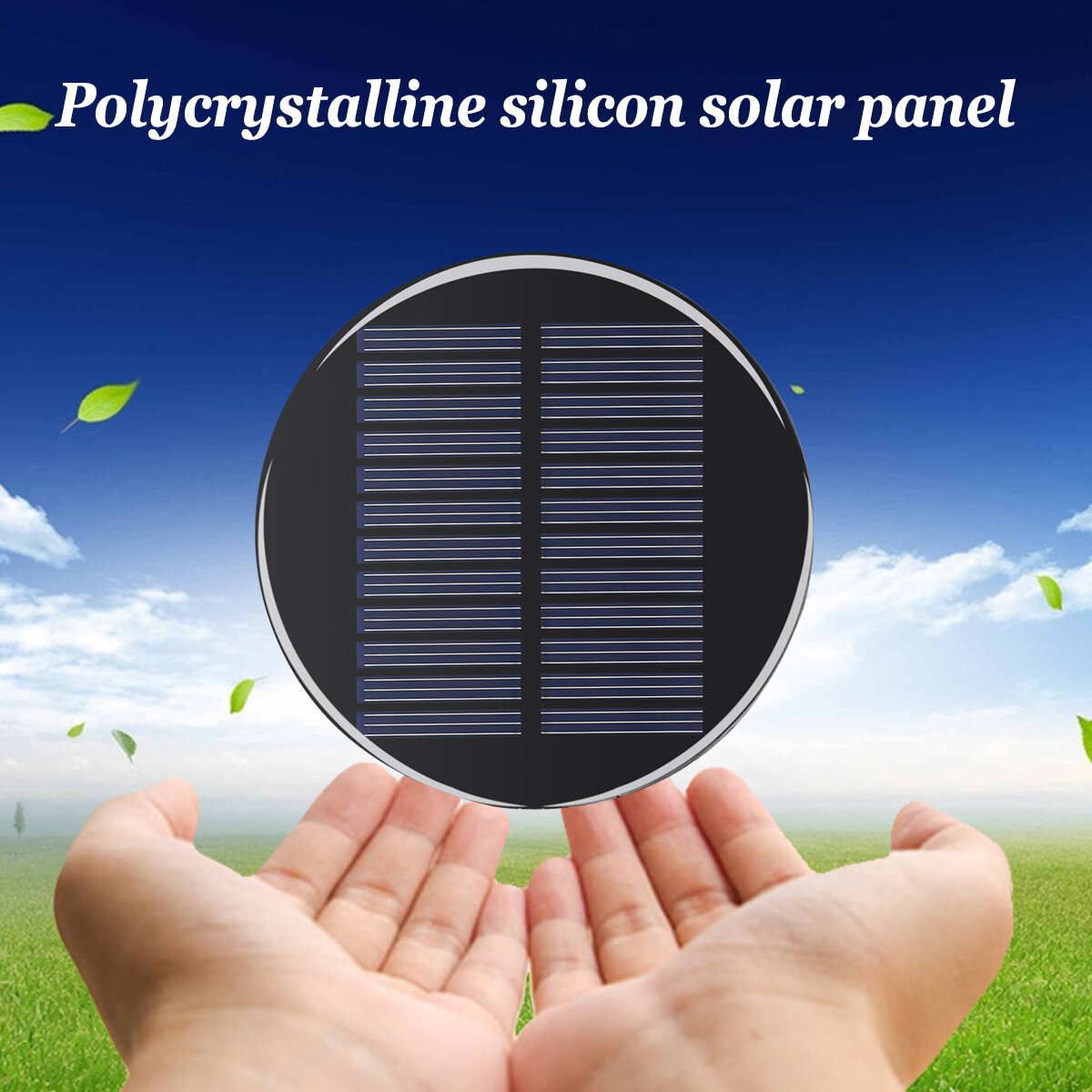 
	Mini Solar Panel Module 6V 2W 0.35A 80MM Round Poly Silicon DIY Epoxy Cell Batt