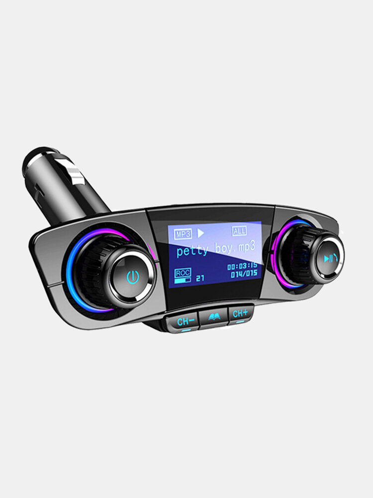 
	2020 New Upgrade Wireless bluetooth Handsfree Calling Dual USB 2.1A Fast Charger Car Kit FM Transmitter Car MP3 Player Radio Adapter