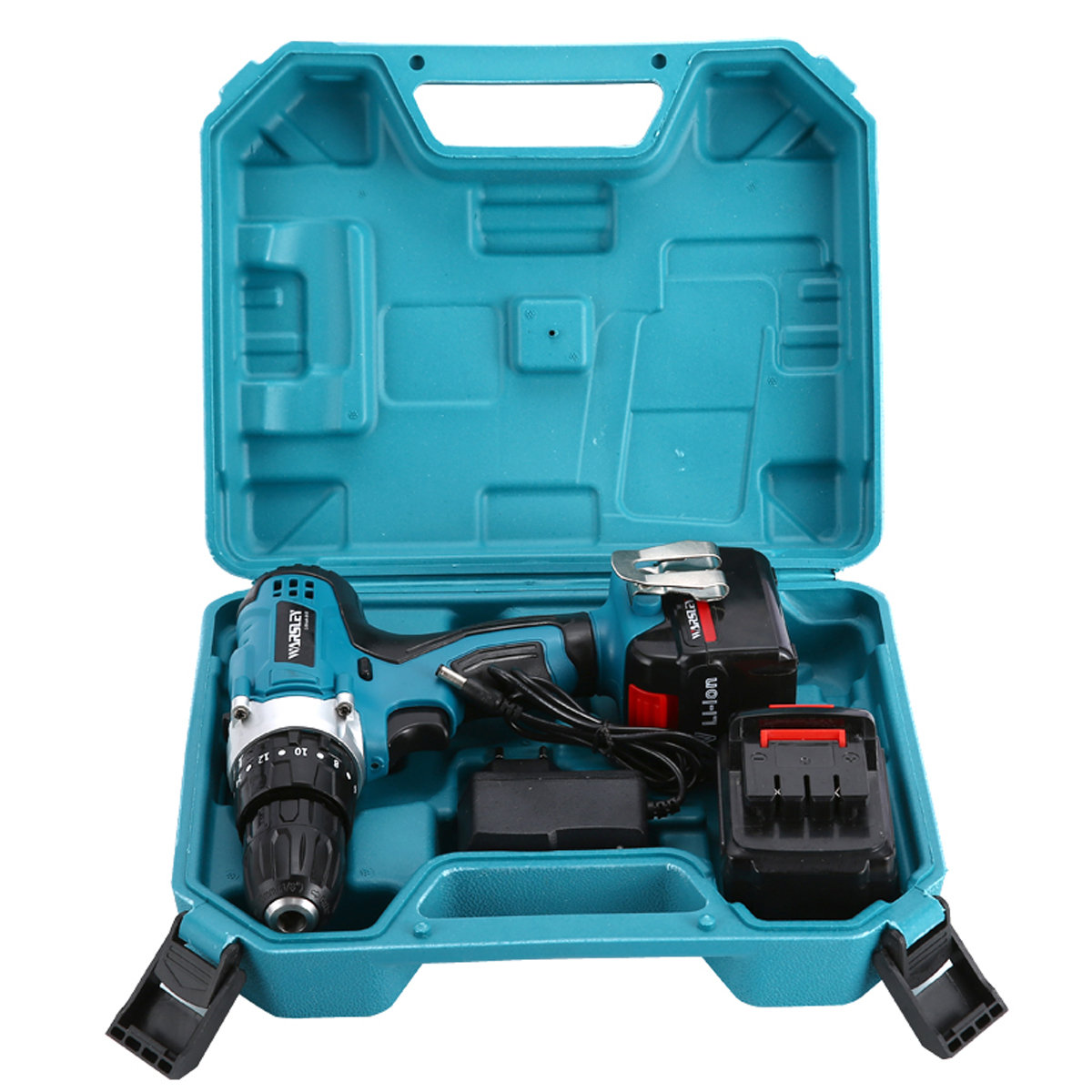 
	21V Cordless Power Impact Drill Rechargeable 2 Speed Electric Screwdriver Driver with 2 Batteries
