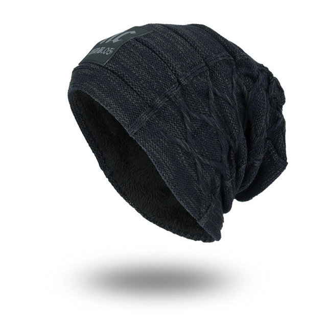 
	Men Women Knit Wool Hat Plus Warm Caps Nc Label Outdoor Beanie Hats
