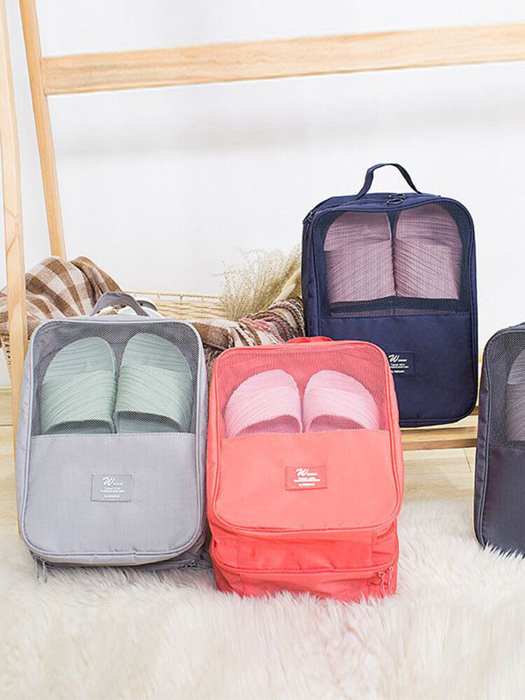 
	Large-capacity Travel Waterproof Dry Wet Separation Storage Shoe Box Dustproof Shoe Bag