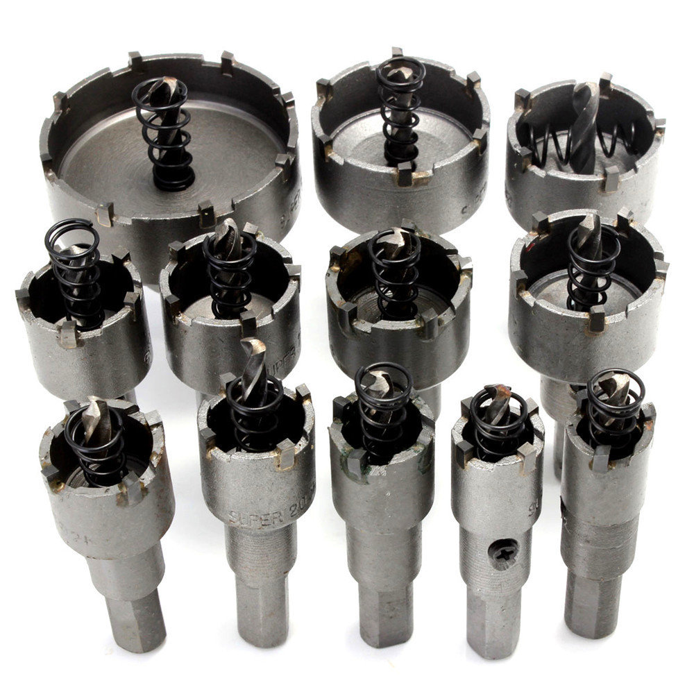 
	12pcs 15mm-50mm Hole Saw Cutter Kit Drill Bit Set