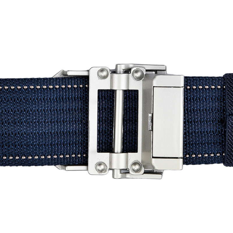 
	125CM Casual Nylon Smooth Buckle Belt Durable Breathable Tactical Canvas Belt For Men