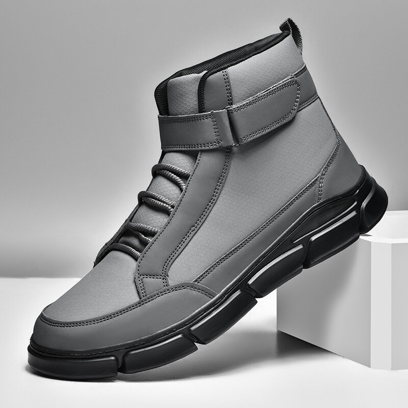 
	Men Casual Hook Loop Outdoor Hiking Climbing Tooling Boots