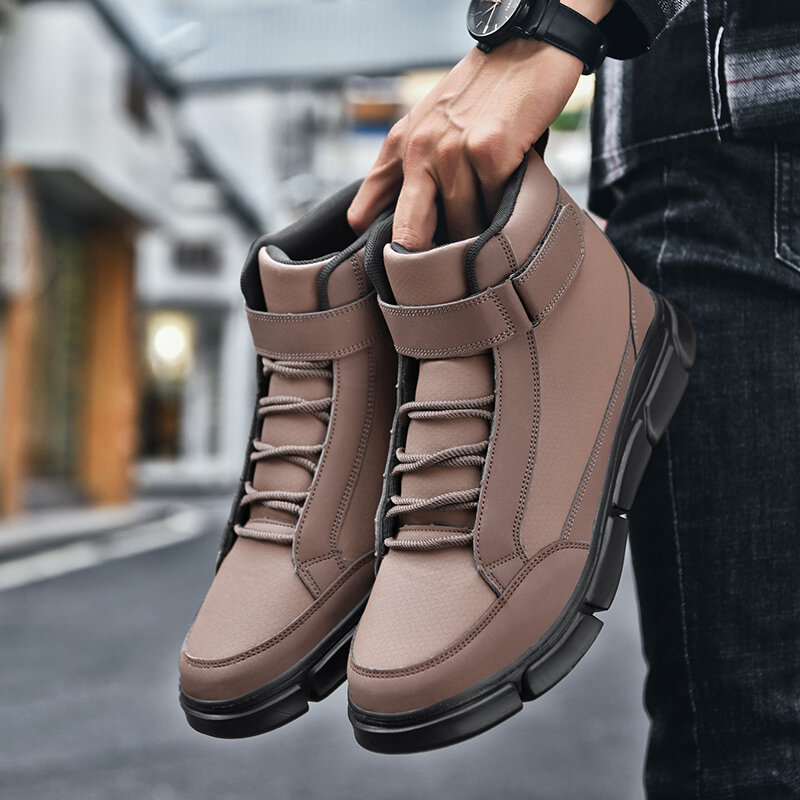 
	Men Casual Hook Loop Outdoor Hiking Climbing Tooling Boots