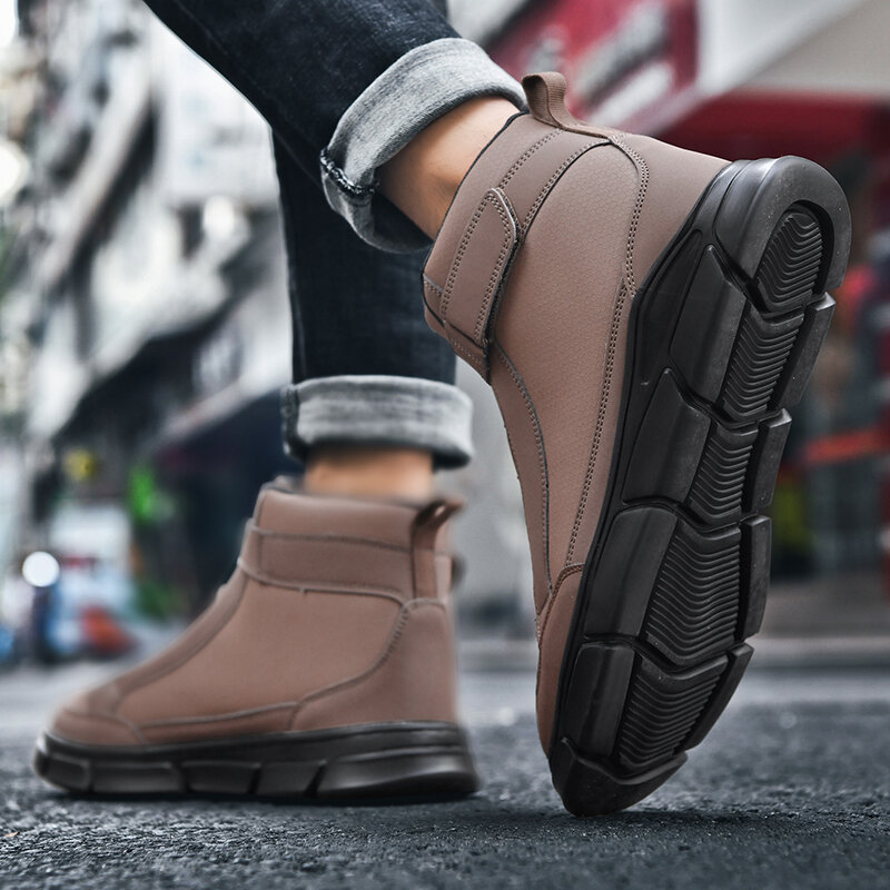 
	Men Casual Hook Loop Outdoor Hiking Climbing Tooling Boots