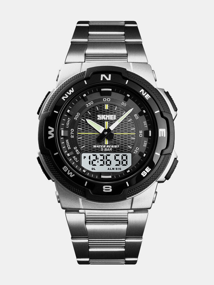 
	Multifunctional Men Business Watch Dual Time Luminous Waterproof Quartz Watches