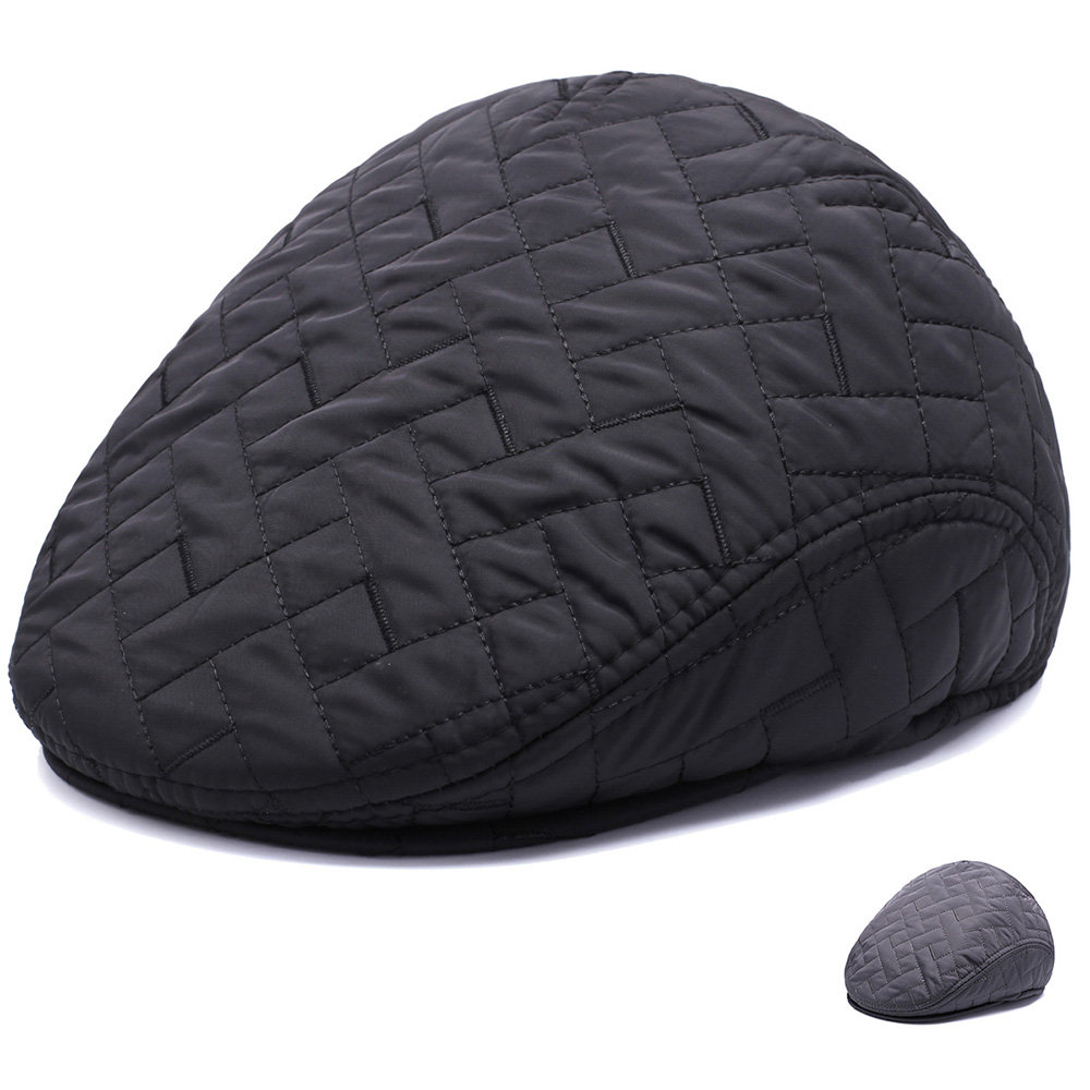 
	Men Winter Thickening Cotton Warm Protect The Ear Comfortable Vintage Beret Cap