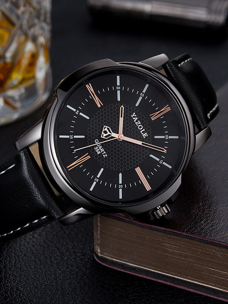 
	Vintage Men Watch Thin Leather Band Waterproof Quartz Watch