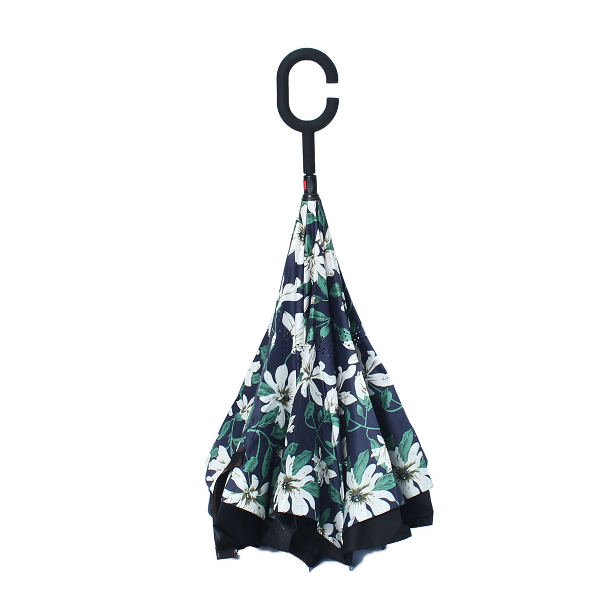 
	C shaped Multi Color Double Layer Inverted Reverse Umbrella