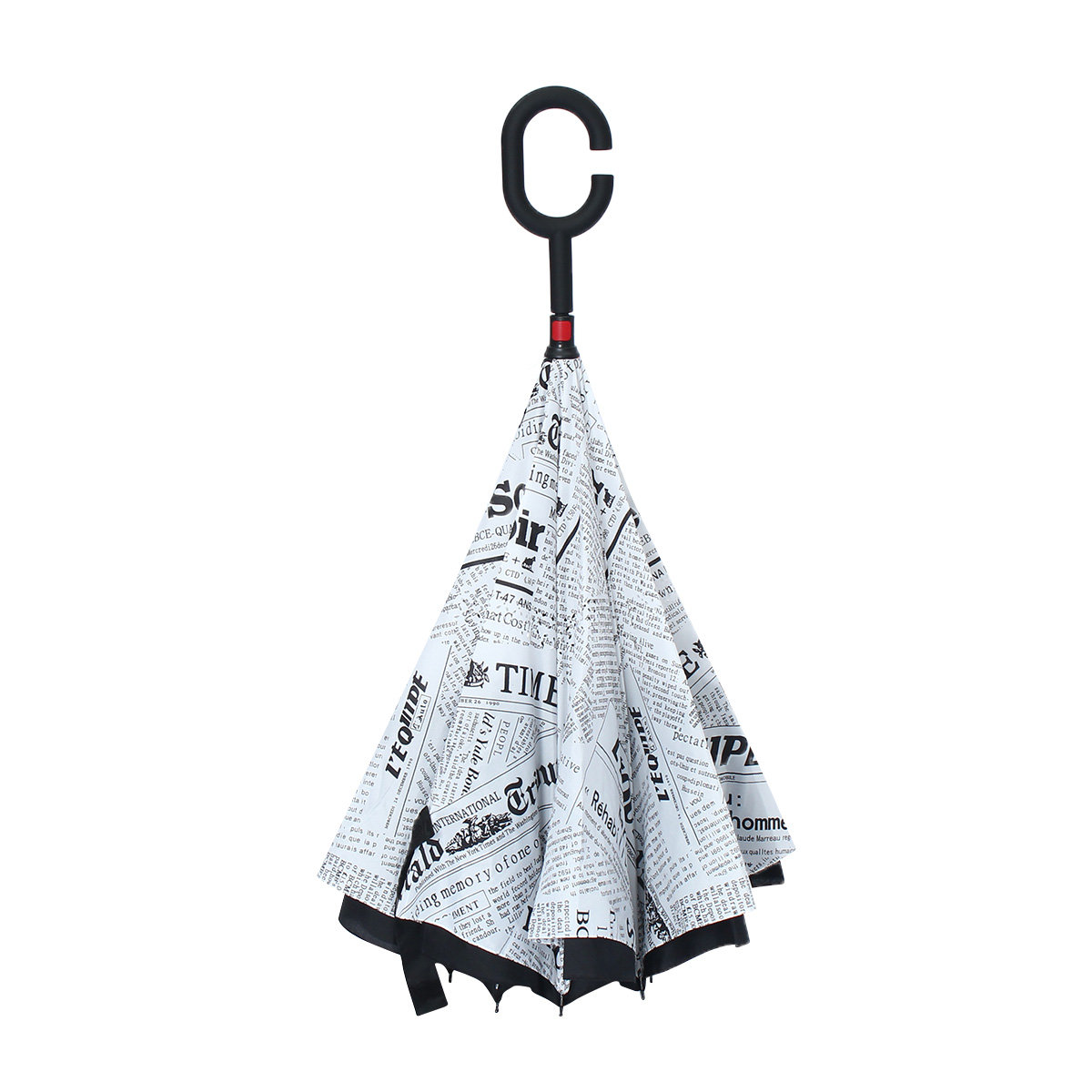 
	C shaped Multi Color Double Layer Inverted Reverse Umbrella