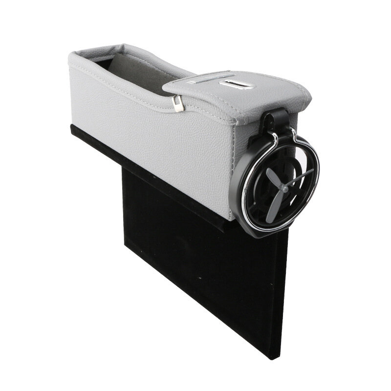 
	Car Seat Storage Box Gap Storage Bag Garbage Car Multi-Function Leather Water Cup Holder