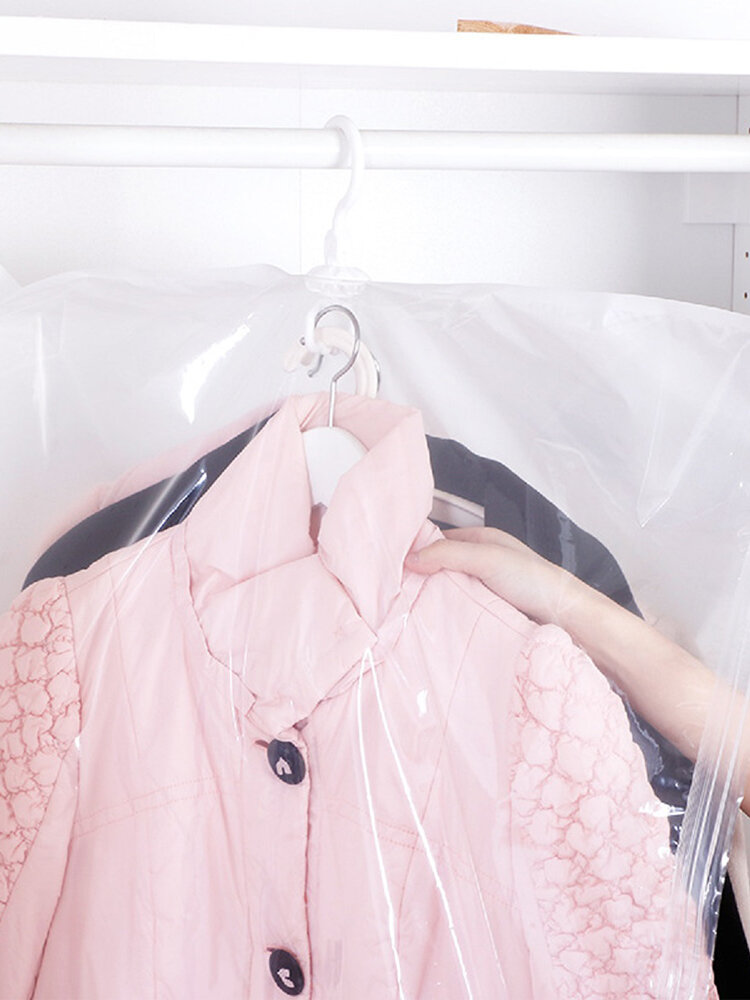 
	5 Piece Spacemaker Hanging Vacuum Sealed Storage Bags With Hand Pump – Clear