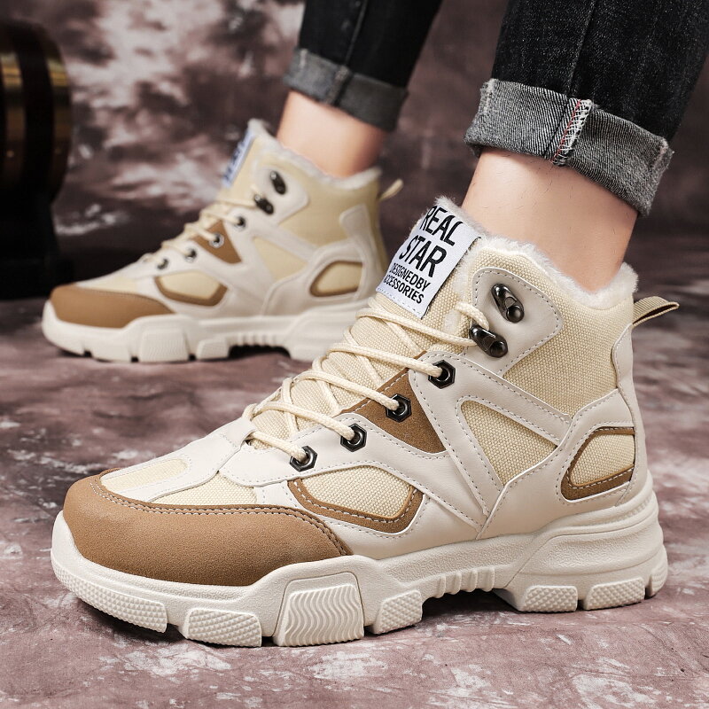 
	Men Non Slip Warm Lining Outdoor Casual Ankle Boots