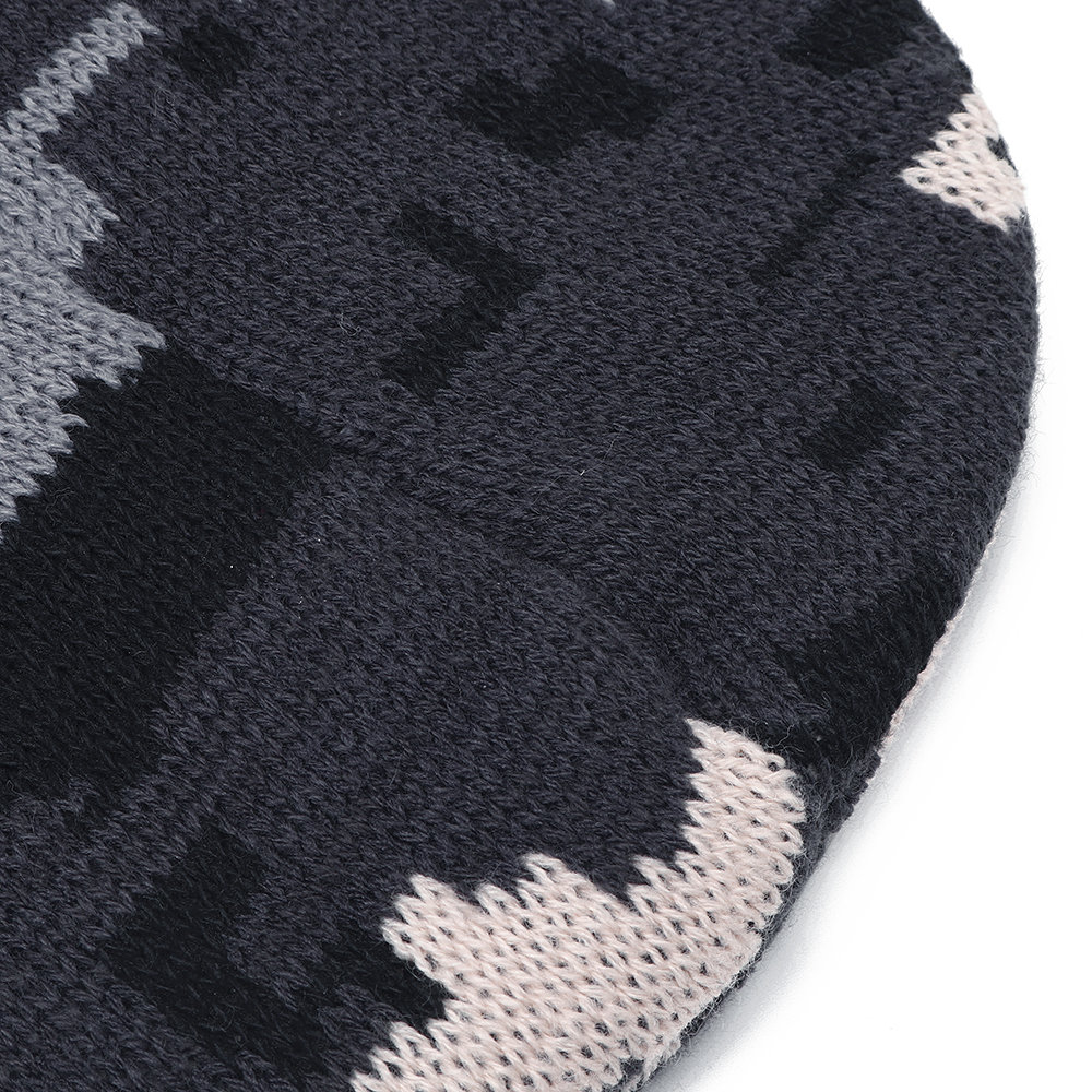 
	Mens Camouflage Wool Plush Beanie Hat Vintage Good Elastic Vintage Warm Winter Caps