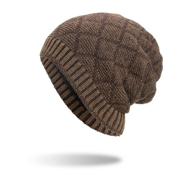 
	Women Men Double Color Warm Caps Knitted Beanie Hats