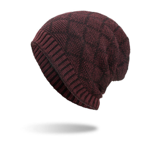 
	Women Men Double Color Warm Caps Knitted Beanie Hats