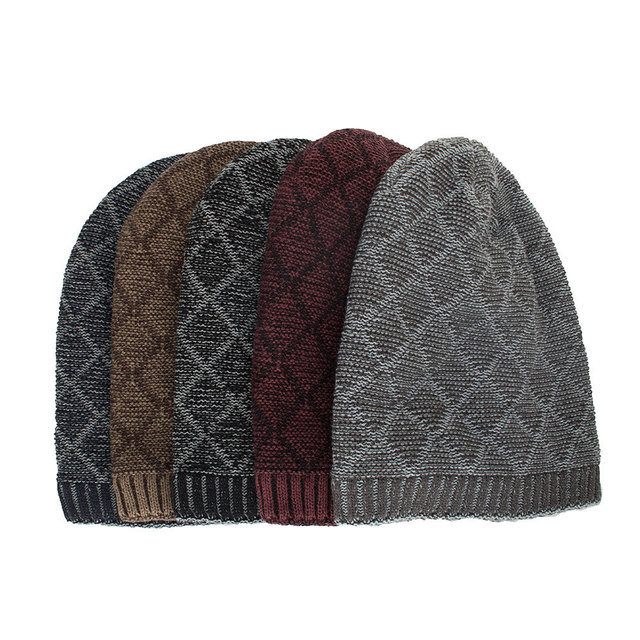 
	Women Men Double Color Warm Caps Knitted Beanie Hats