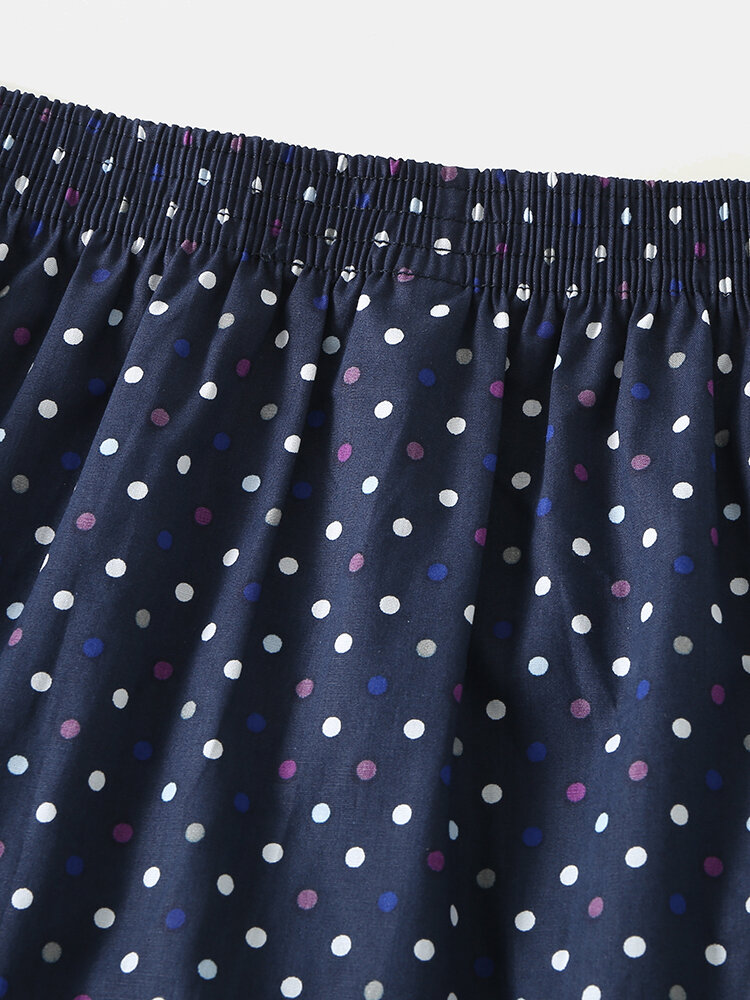 
	Cotton Comfy Polka Dot Arrow Pants Casual Home Underwear Shorts