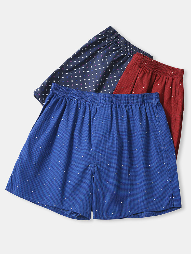 
	Cotton Comfy Polka Dot Arrow Pants Casual Home Underwear Shorts