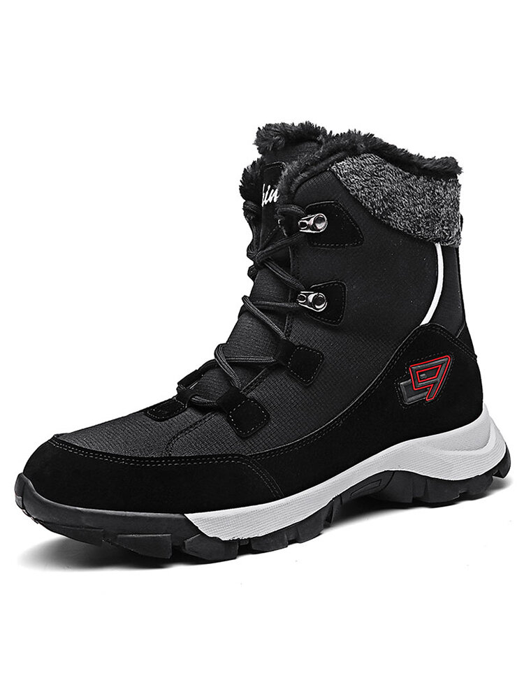 
	Men Warm Lining Slip Resistant Outdoor Casual Boots