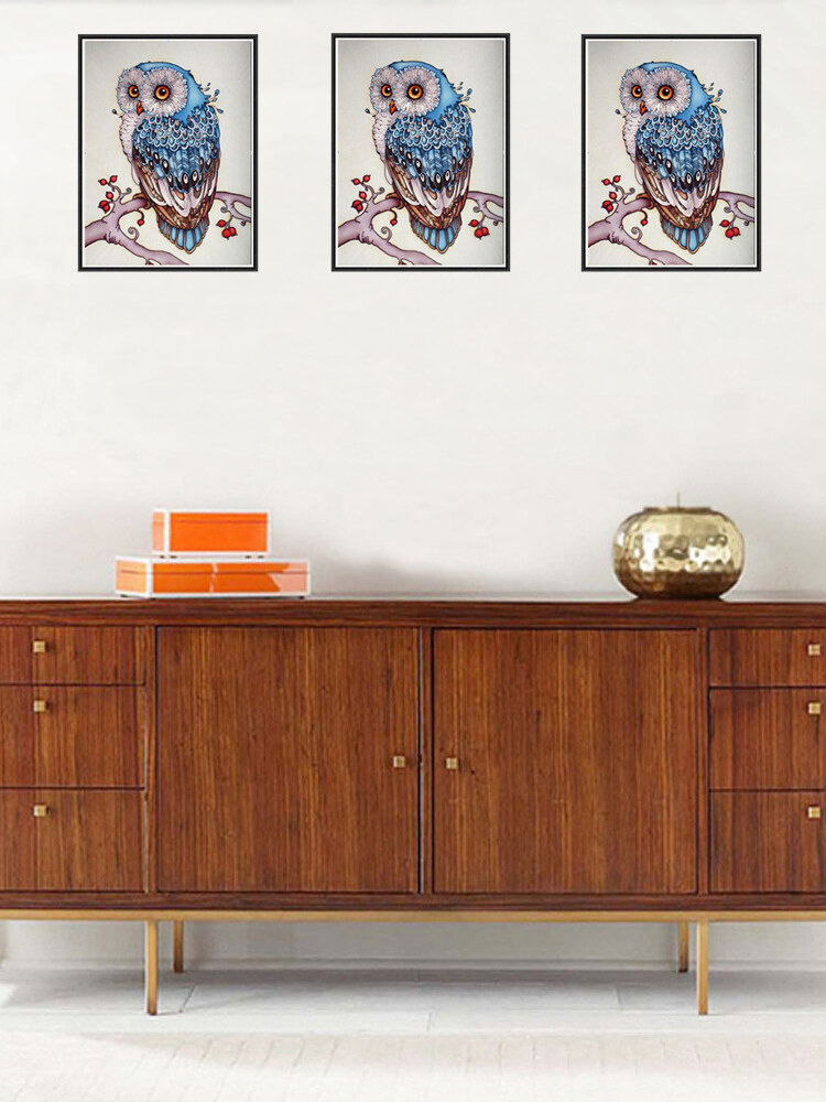 
	DIY Owl Full 5D Diamond Painting Wall Art Hanging Painting Gift Home Decor