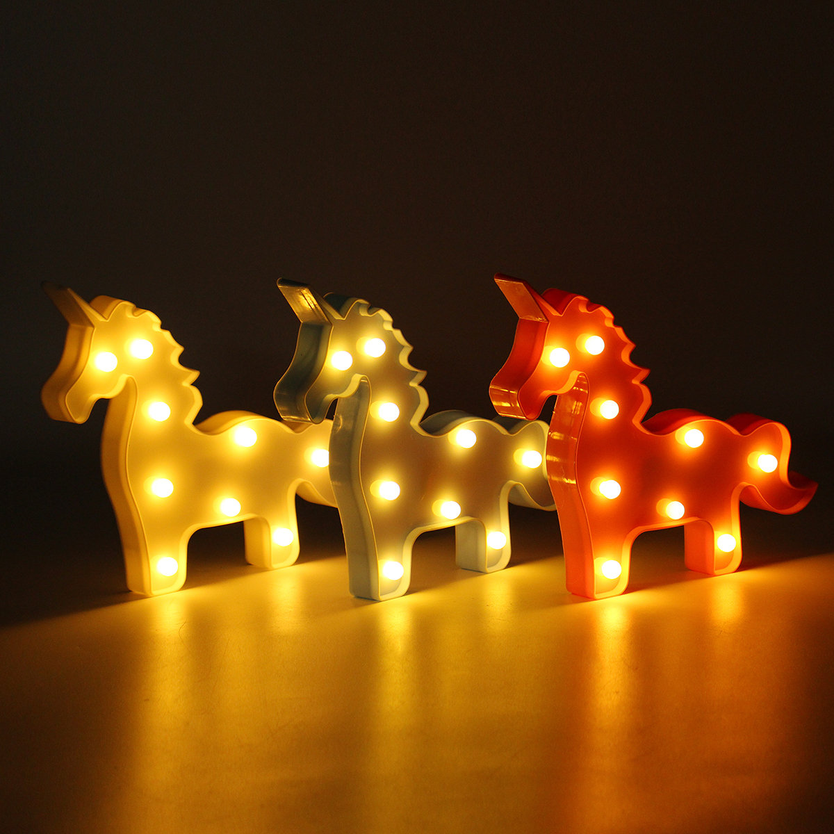 
	Unicorn LED Night Light Battery Lamp Baby Kids Bedroom Living Room Home Decor