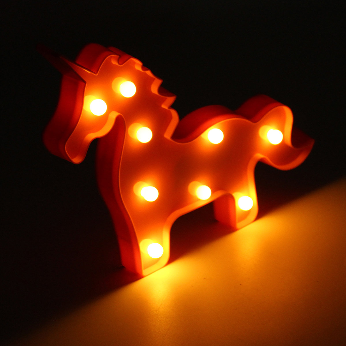 
	Unicorn LED Night Light Battery Lamp Baby Kids Bedroom Living Room Home Decor