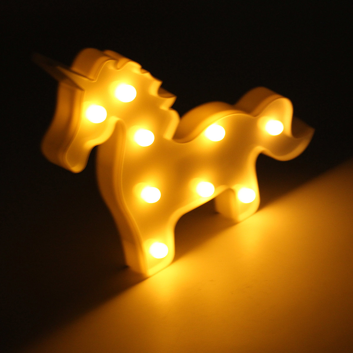 
	Unicorn LED Night Light Battery Lamp Baby Kids Bedroom Living Room Home Decor