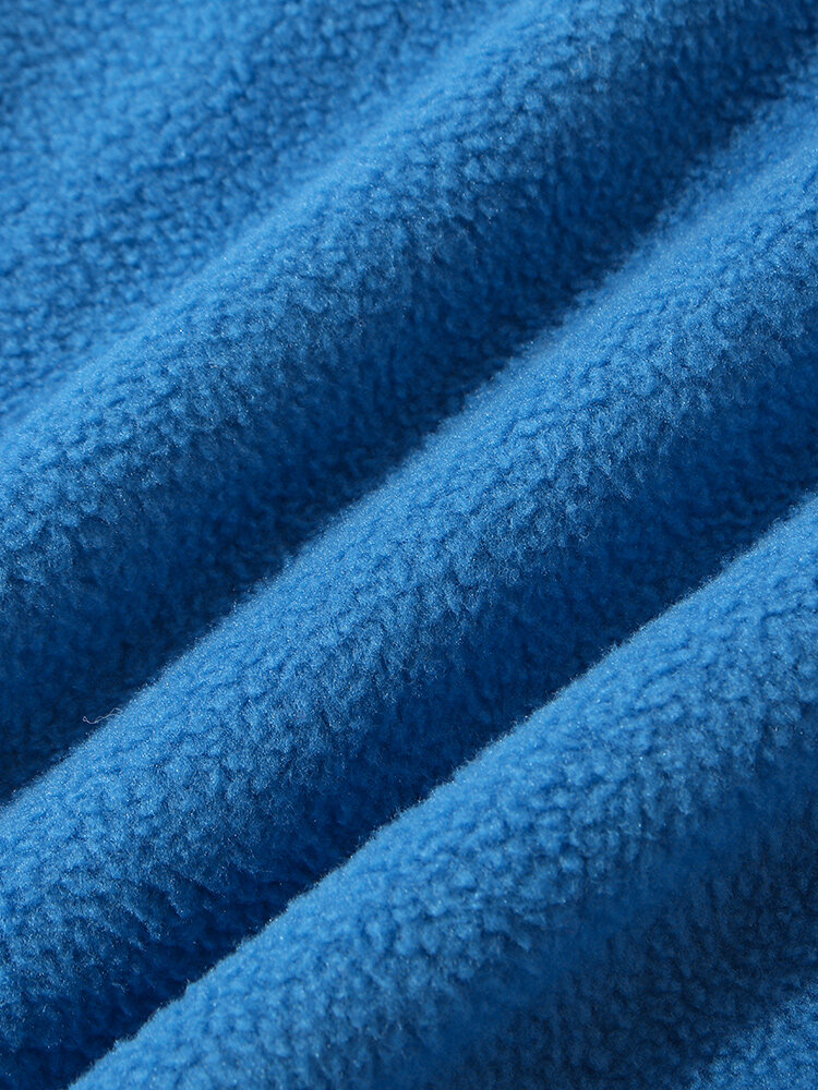 
	Mens Fleece Solid Color Drawstring Thick Plush Jogger Pants