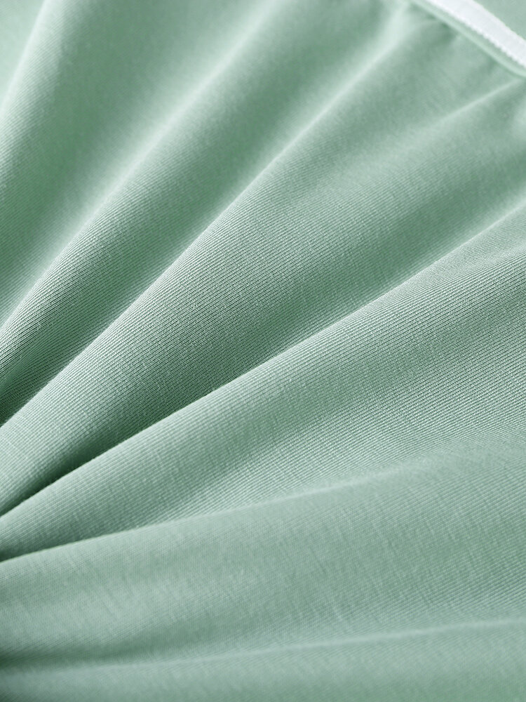 
	Mens Plain Color Block Stripe Soft Breathable Underwear Soft Boxer Briefs