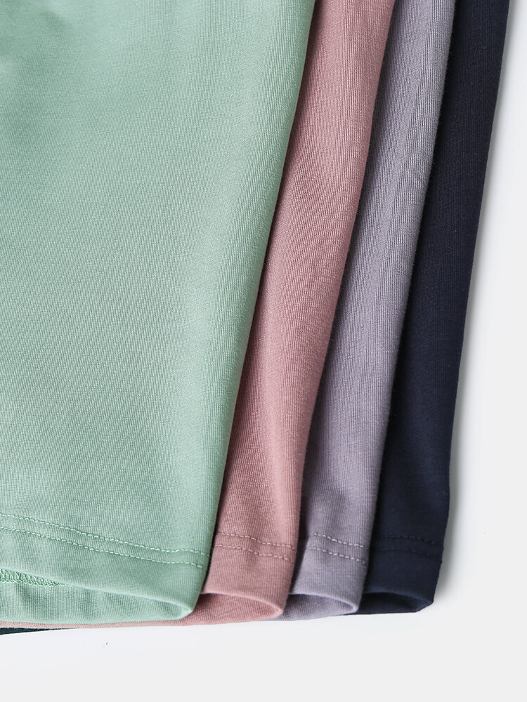 
	Mens Plain Color Block Stripe Soft Breathable Underwear Soft Boxer Briefs