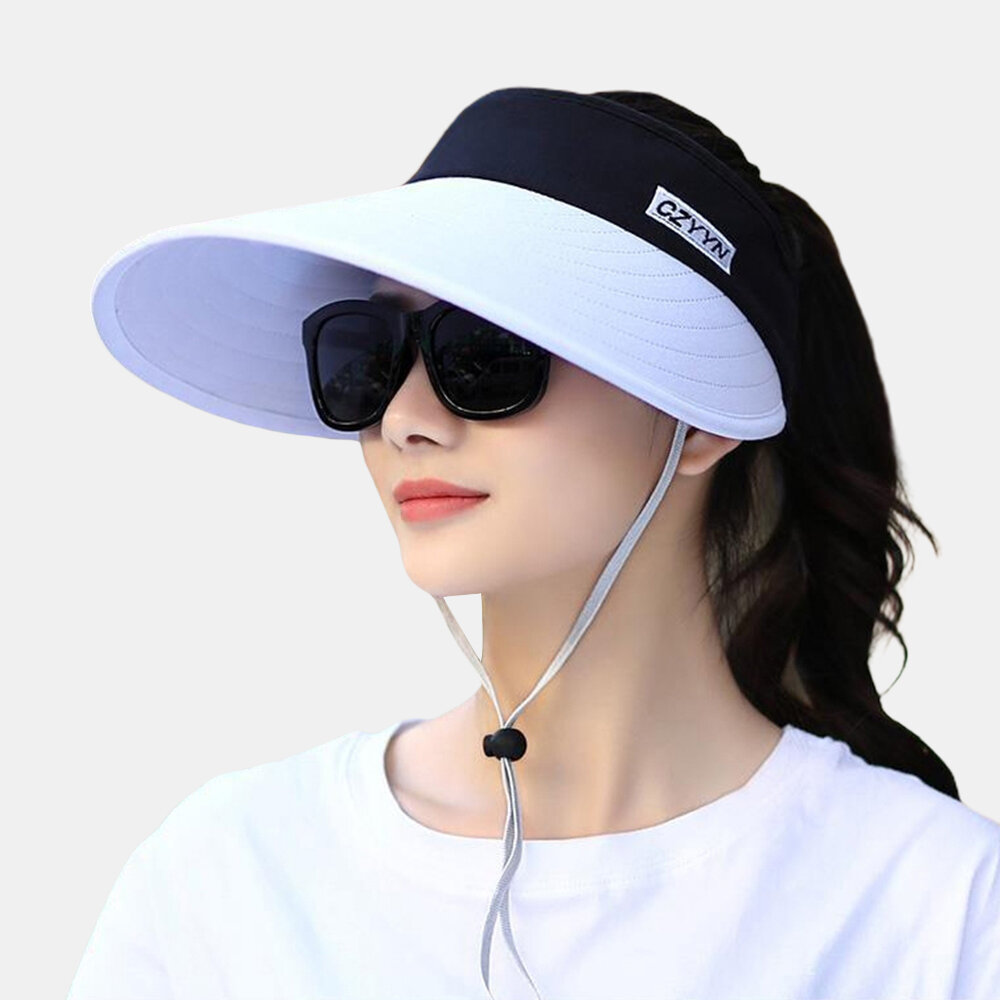 
	Women Foldable Sunshade Anti-ultraviolet Cover Empty Top Hat