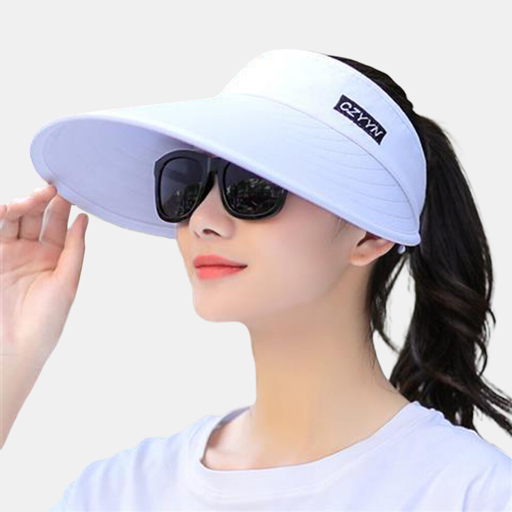 
	Women Foldable Sunshade Anti-ultraviolet Cover Empty Top Hat
