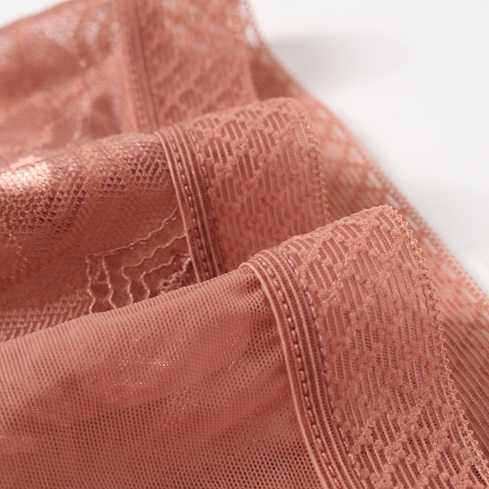 
	Sexy See Through Lace Seamless Cotton Crotch Mid Waisted Panties