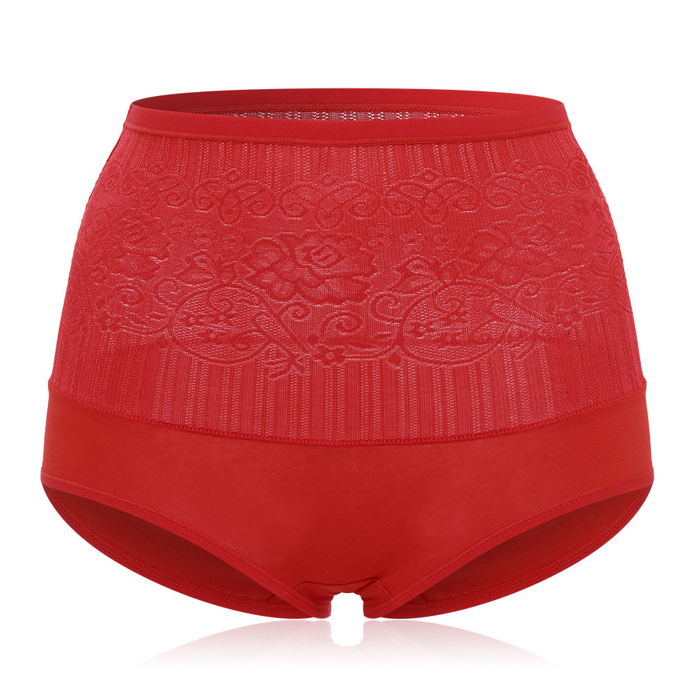 
	Plus Size Cotton High Waisted Seamless Tummy Control Panties