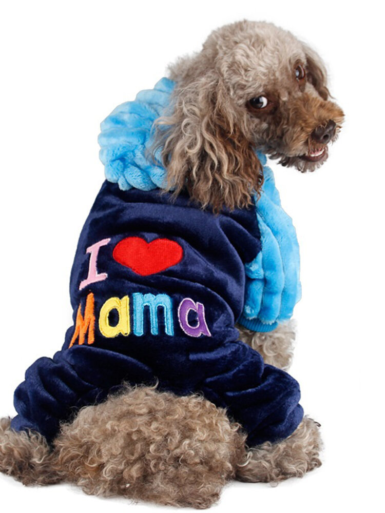 
	2 Colors Fleece Warm Pet Dog Hoody Coat Puppy Winter Clothing