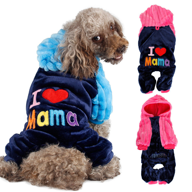 
	2 Colors Fleece Warm Pet Dog Hoody Coat Puppy Winter Clothing