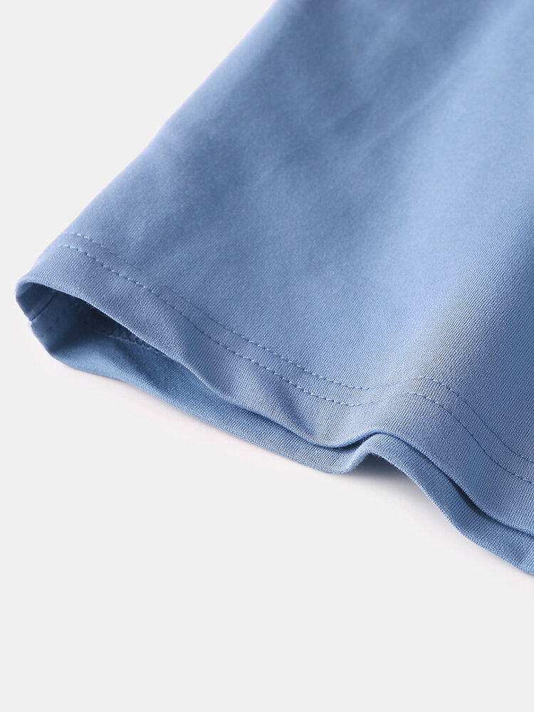 
	Mens 5 Colors Solid Color Home Boxer Shorts Middle Waist Breathable Athletic Shorts