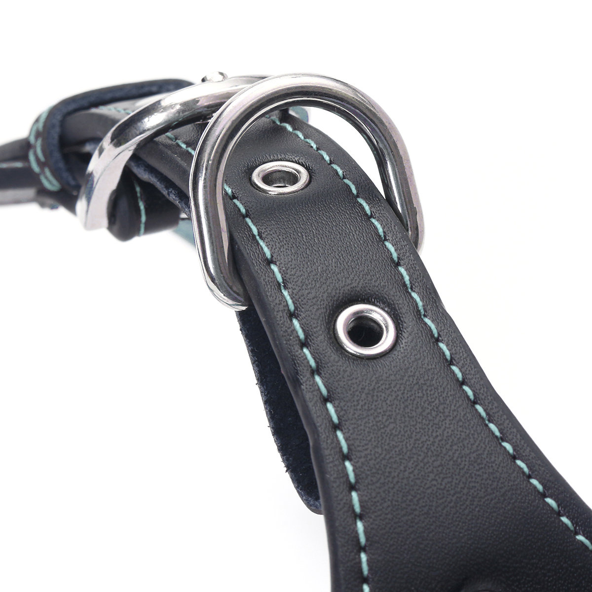 
	Genuine Leather Dog Harness Pet Puppy No Pull Dog Walking Harness Vest S M L