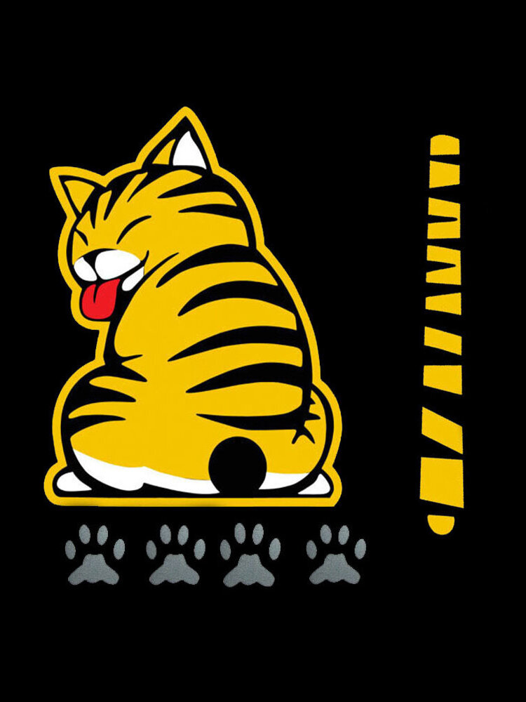 
	Cute Cat Tail-moving Car Window Stickers Wiper Stickers Rear Windshield Sticker