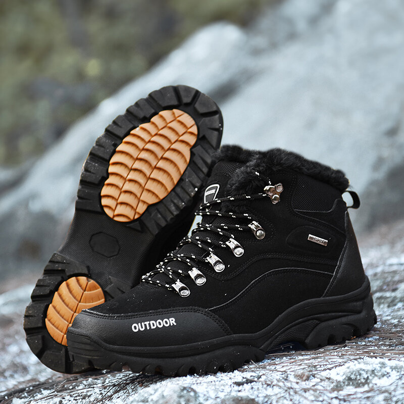 
	Men Outdoor Non-slip Hard Wearing Warm Lining Casual Hiking Boots