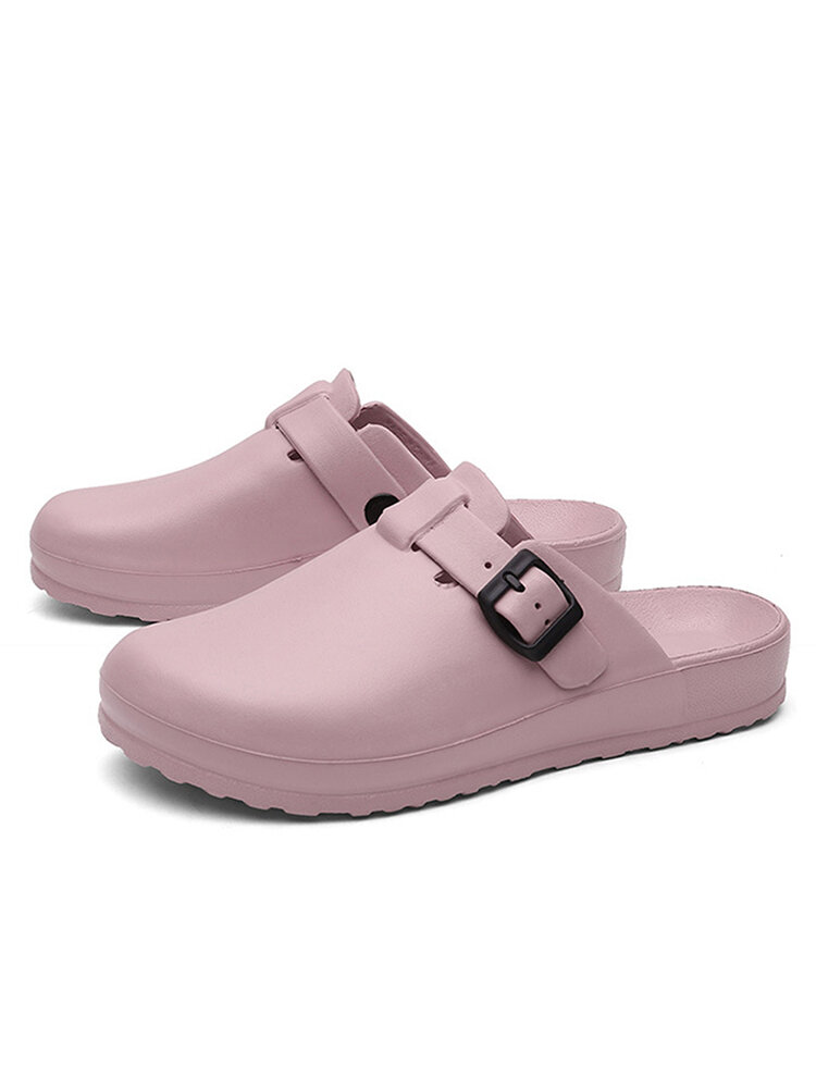 
	Women Lightweight Mules Slip On Waterproof Non Slip Backless Slippers