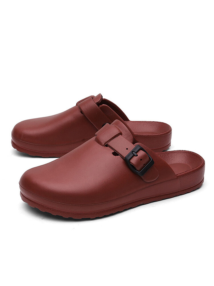 
	Women Lightweight Mules Slip On Waterproof Non Slip Backless Slippers