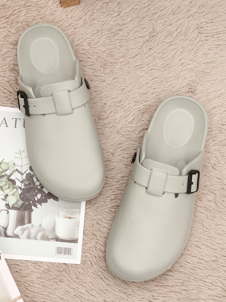 
	Women Lightweight Mules Slip On Waterproof Non Slip Backless Slippers