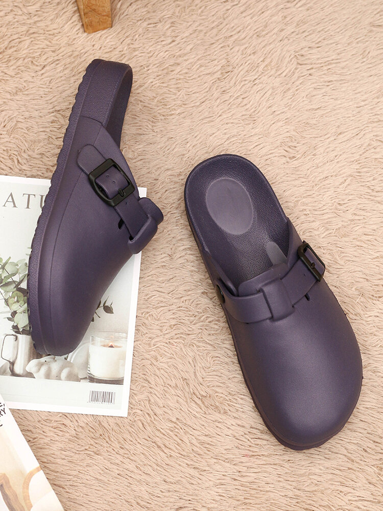 
	Women Lightweight Mules Slip On Waterproof Non Slip Backless Slippers