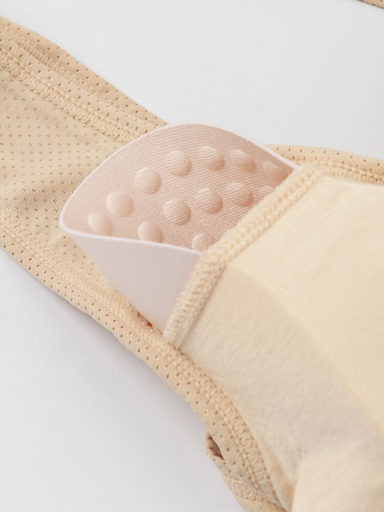 
	Women Solid Seamless Gather Wireless Breathable Sleep Bra With Removable Chest Pad