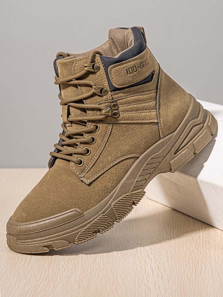 
	Men Synthetic Suede Non Slip Outdoor Casual Ankle Boots